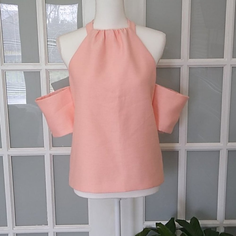 C/MEO Collective Perfect Lie Top in Peach/Pink - Picture 5 of 16